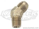Shop NPT Pipe Thread Male to AN Male 45 Degree Steel Now