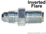 Anderson Metals 3/16 X 1/8 Inch Inverted Flare Connector - Bulk Brass Fitting