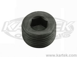 Fragola 1/4" NPT National Pipe Tapered Thread Black Anodized Aluminum Allen Plugs