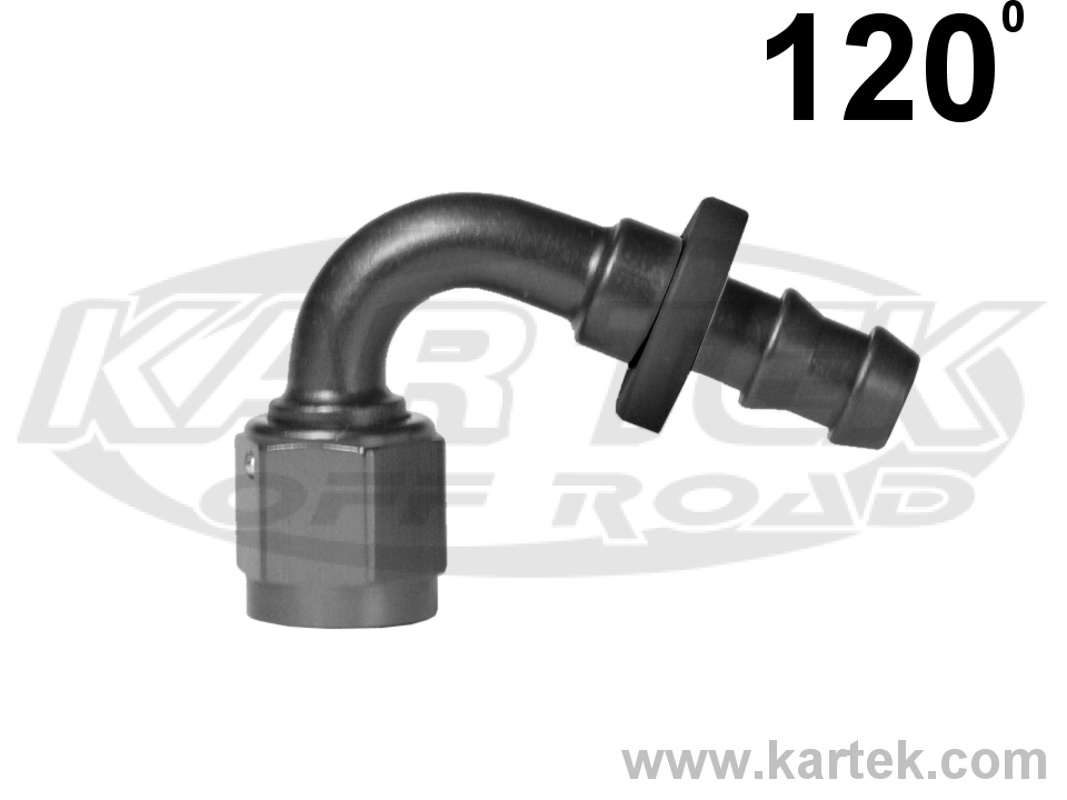 Fragola -10AN Push-Lite End 180 Degree - Black main image 0