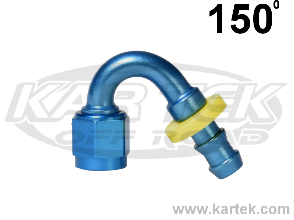 Fragola -6AN Push-Lite End 90 Degree - Blue main image 0
