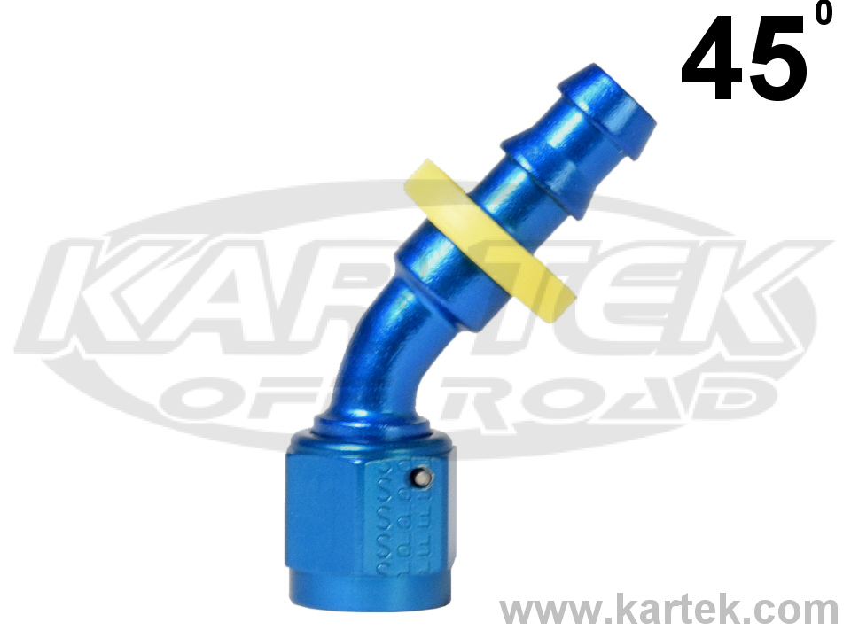 Fragola -8AN Push-Lite End 30 Degree - Blue main image 0
