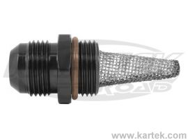 Fragola AN -12 Male To 1-1/16-12 Thread Male O-Ring Port ORB Black