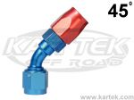 Shop Series 3000 45 Degree Hose Ends - Blue & Red Now