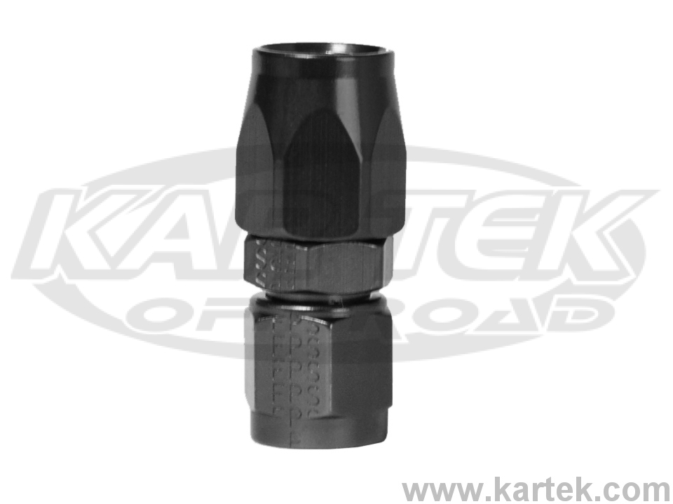 Fragola Hose Fitting #10 Straight Black 100110-BL