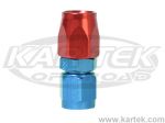 Shop Series 3000 Straight Hose Ends - Blue & Red Now