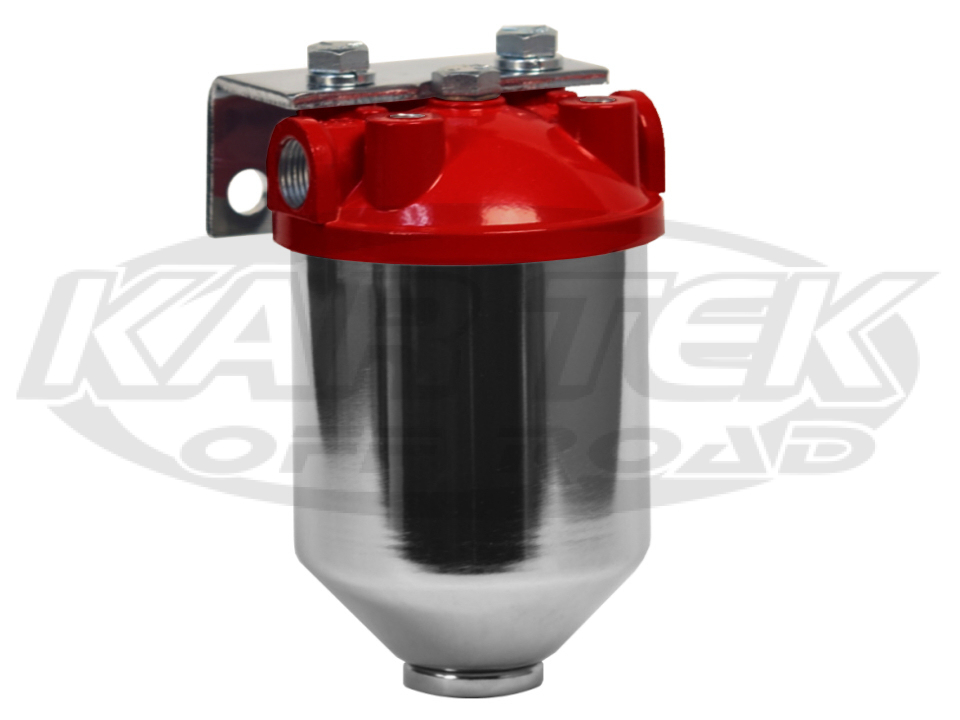 Allstar HPG1 Series Fuel Filter Housing With 10 Micron Element 3/8" NPT