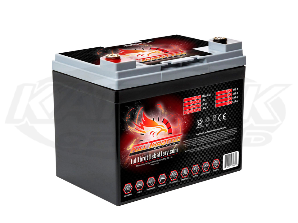 Group U1 Full Throttle FT438U1 Battery 12v 438 CCA 975 PHCA With m6