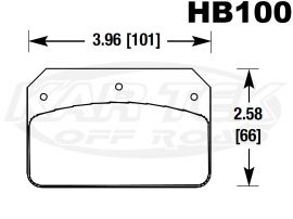 Hawk Brake Pads HB100U480 Dynalite/2000 DTC-70 Hawk Brake Pads HB100U480 Dynalite/2000 DTC-70