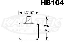 HB104M.485 Hawk Black Disc Brake Pads