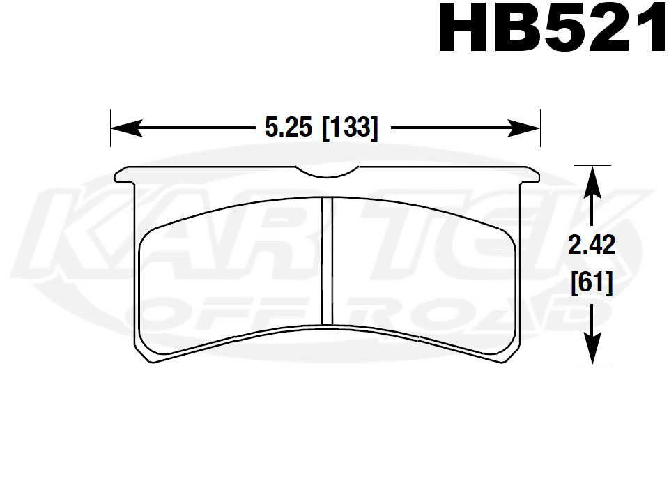 Hawk Performance HB521V.800 DTC-50 Compound Wilwood 7416 or 7420