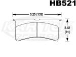 Hawk Performance HB521V.800 DTC-50 Compound Wilwood 7416 or 7420 Brake Pads 0.800" Thick - Set Of 4