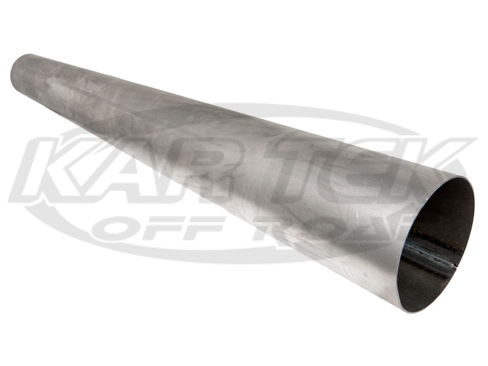 Plain Raw Mild Steel Exhaust Megaphone Tube 1.75" Outside Diameter to 3