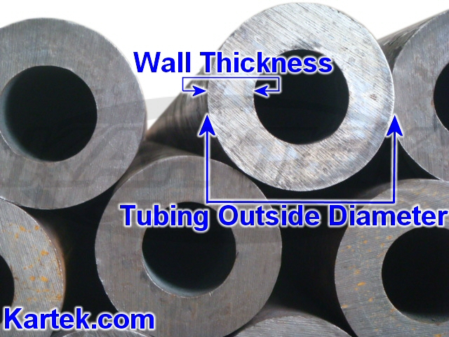 0.065 Wall Thickness 1008-1010 Steel Round Tube 4 Length 1.5 Outer Diameter Mill 1.370 Inner Diameter Unpolished 