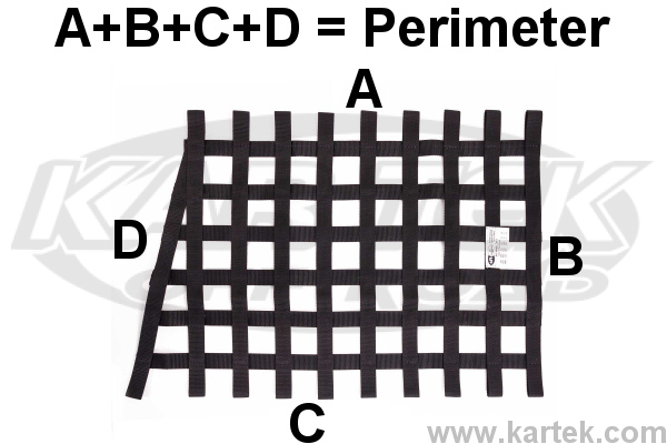 How to measure custom made 1 inch webbing window nets