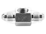 Fragola AN -3 Inline Tee Fitting For Brake Light Switch 1/8" NPT Female National Pipe Taper On Side
