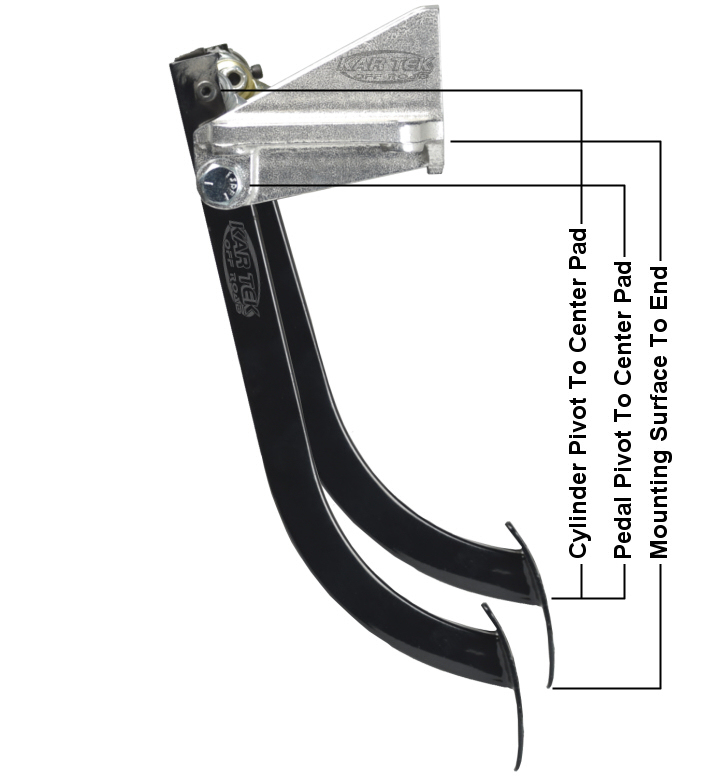 Jamar swinging pedal assemblies dimensions