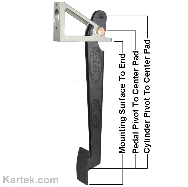 Jamar swinging pedal assemblies dimensions