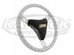 Joes Racing Products Black 2-1/4" Thick 3 Spoke Steering Wheel Pad For Center Spoke Facing Down