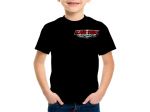 Kartek Off-Road Black Child Size Short Sleeve Tee Shirt With Red Kartek Logo