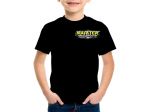 Kartek Off-Road Black Child Size Short Sleeve Tee Shirt With Yellow Kartek Logo