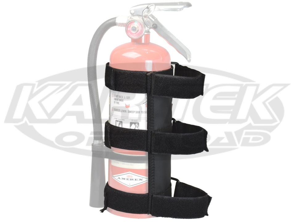 Kartek OffRoad 2 Pound Up To 5 Pound Fire Extinguisher Velcro Mount For Roll Cage Tubing Up To
