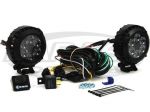 KC HiLites 4" Round LZR LED Light 24W Driving Beam Pattern Two LED Lights, Wiring Harnes And Switch
