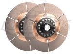 Kennedy 6 Puck Clutch Double Disc Set 200mm 8" Diameter For Chevy 1-1/8" 10 Spline