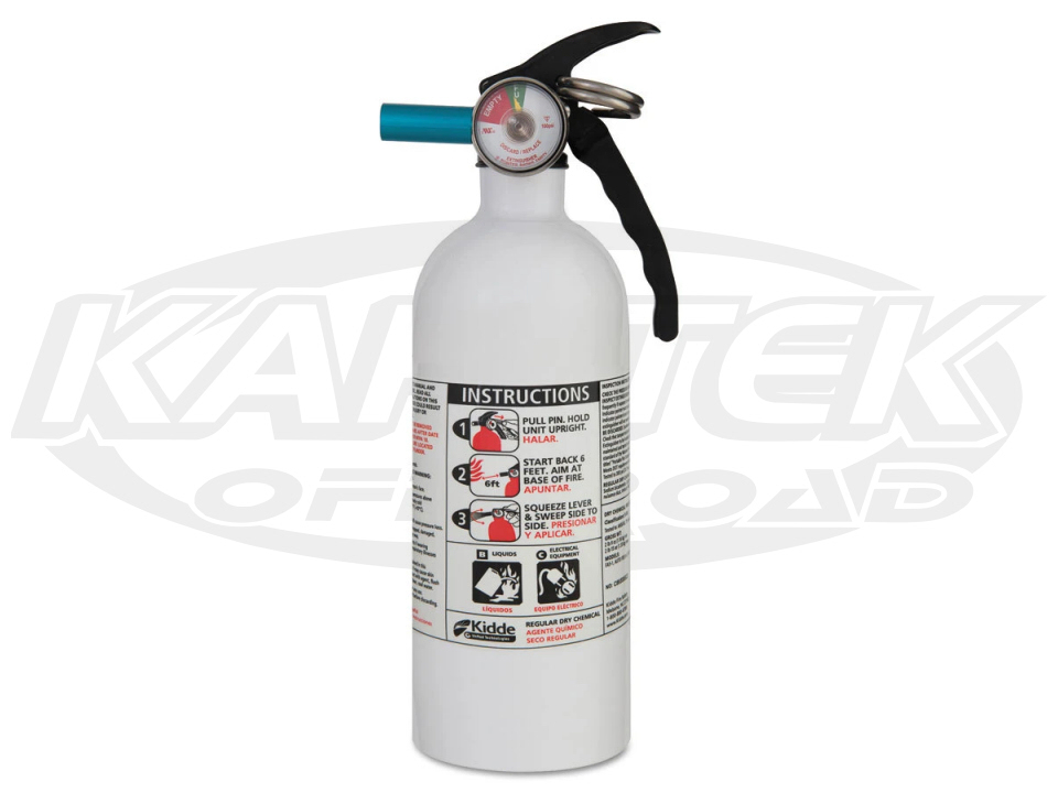 Kidde Auto FX5 II White Fire Extinguisher 2 Lbs Regular Dry
