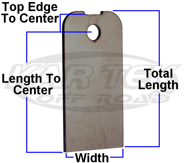 Steel weld on mounting tab for u-nuts dimensions