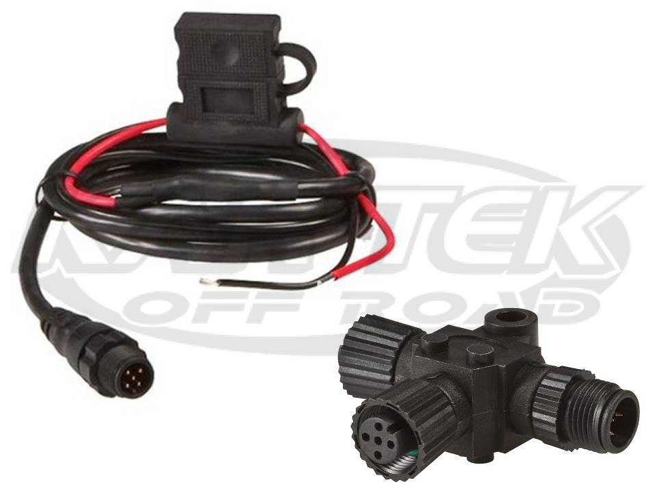 Lowrance N2KPWRRD NMEA 2000, NMEA2k or N2K Network GPS 5 Pin Red Tee Connector And Power Cable