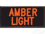 AMBER LIGHT Dash Badge Self Adhesive ID Label For Your Indicator Lights Or Switches