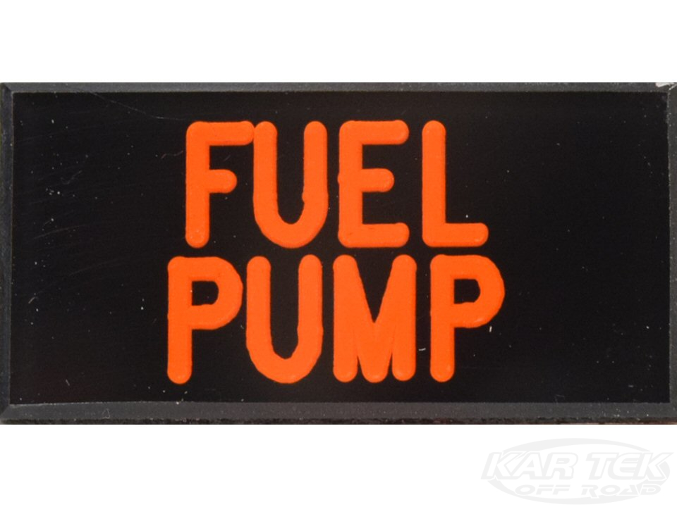 FUEL PUMP Dash Badge Self Adhesive ID Label For Your Indicator Lights