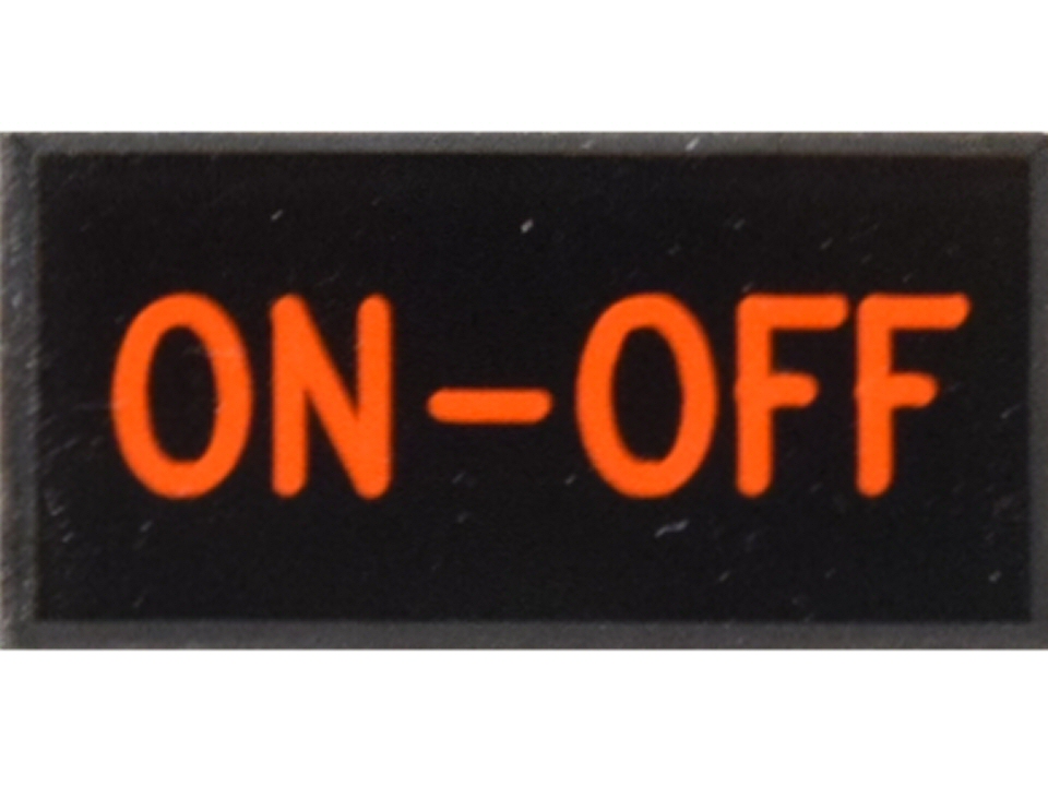 ON-OFF Dash Badge Self Adhesive ID Label For Your Indicator Lights Or ...