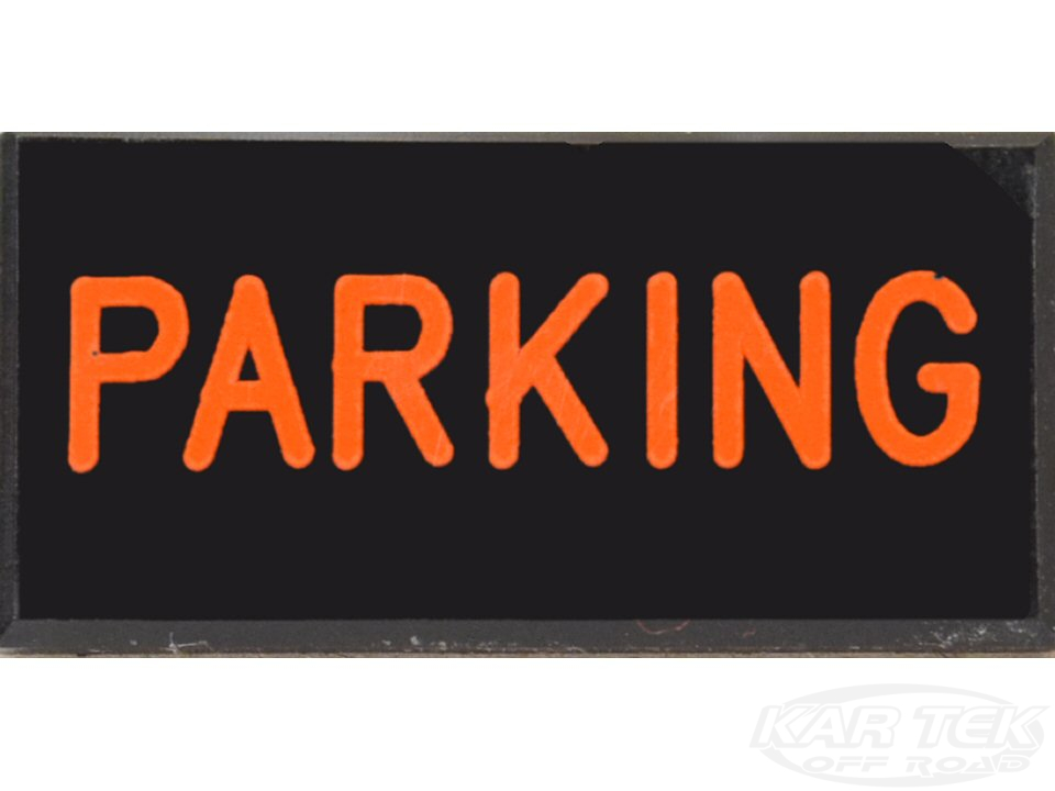 PARKING Dash Badge Self Adhesive ID Label For Your Indicator Lights Or