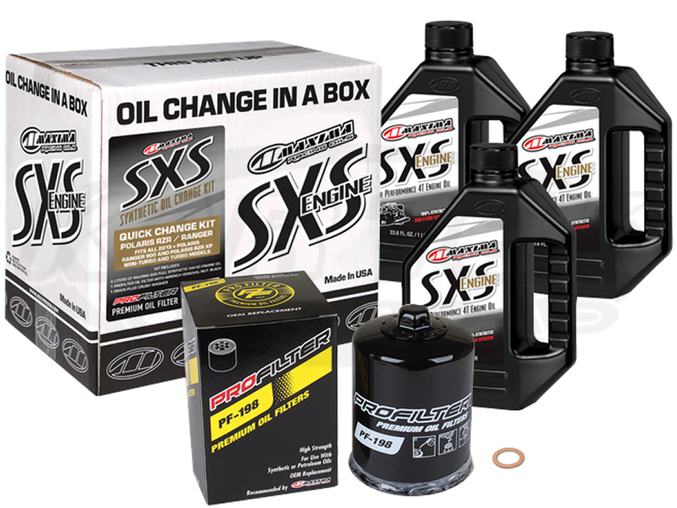 Maxima Racing Oils 10W50 SXS Quick Change Kit For Polaris RZR or Ranger