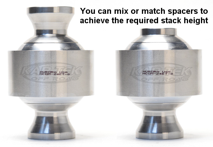 Mix or match misalignment spacers