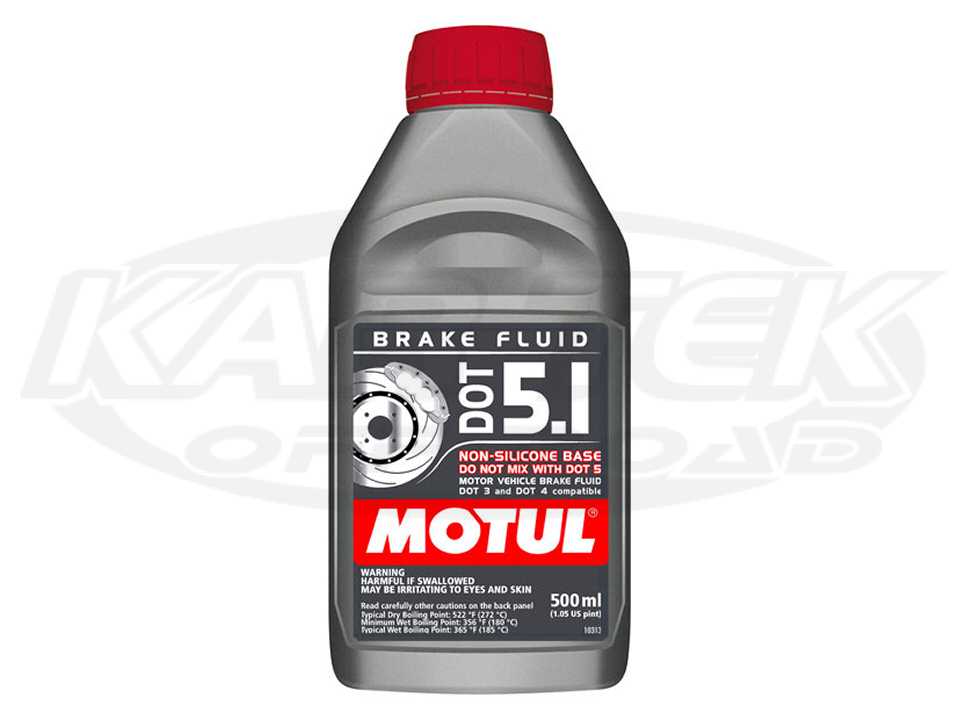 Motul DOT 5.1 Polyglycol Brake Fluid 500ml Bottle Typical Boiling