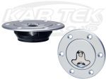 Newton Equipment Ltd 6 Bolt A26S Non-Locking Aluminum Fuel Filler Cap 3-1/8" Outside Diameter