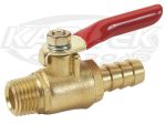 EMPI 00-9106-0 Brass Shut Off Valve Petcock For Ogawa Enterprises Round Spun Aluminum Gas Tanks
