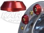 OMF Performance Anodized Red Bead Lock Rock Crawling Domed Washers Pack Of 12 For One Wheel