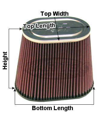 Outerwears inc prefilters how to measure tapered oval filter