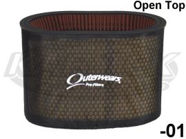 Outerwears Pre-Filter Oval Black K&N E-3514 Outerwears Pre-Filter Oval Black K&N E-3514