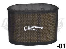 Black Outerwears Performance Pre-Filter Air Filter Cover 2 3/4 Dia. x 2 1/2 