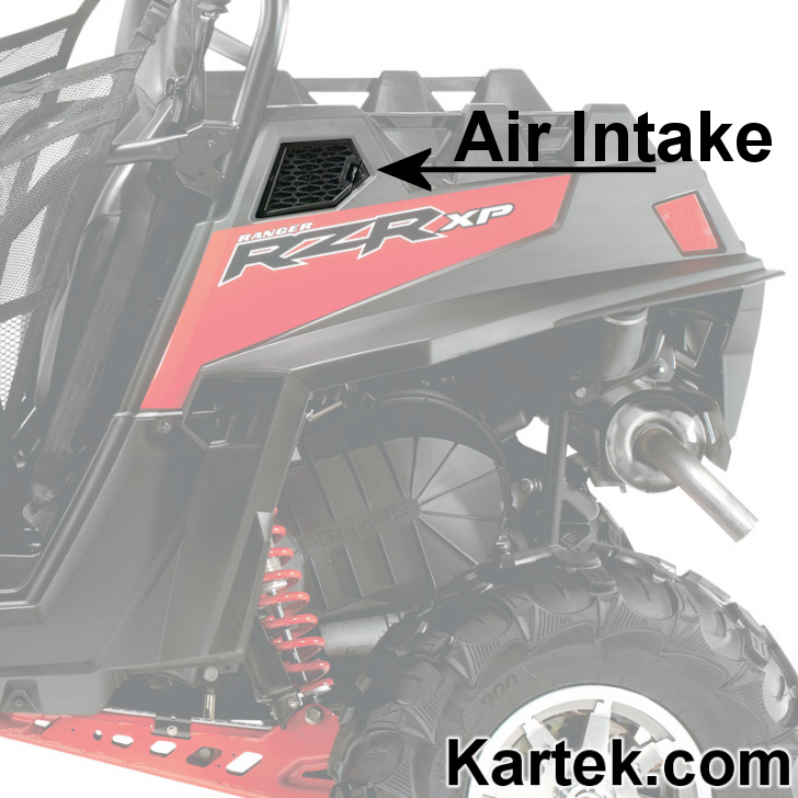 Polaris rzr xp 900 side air intake