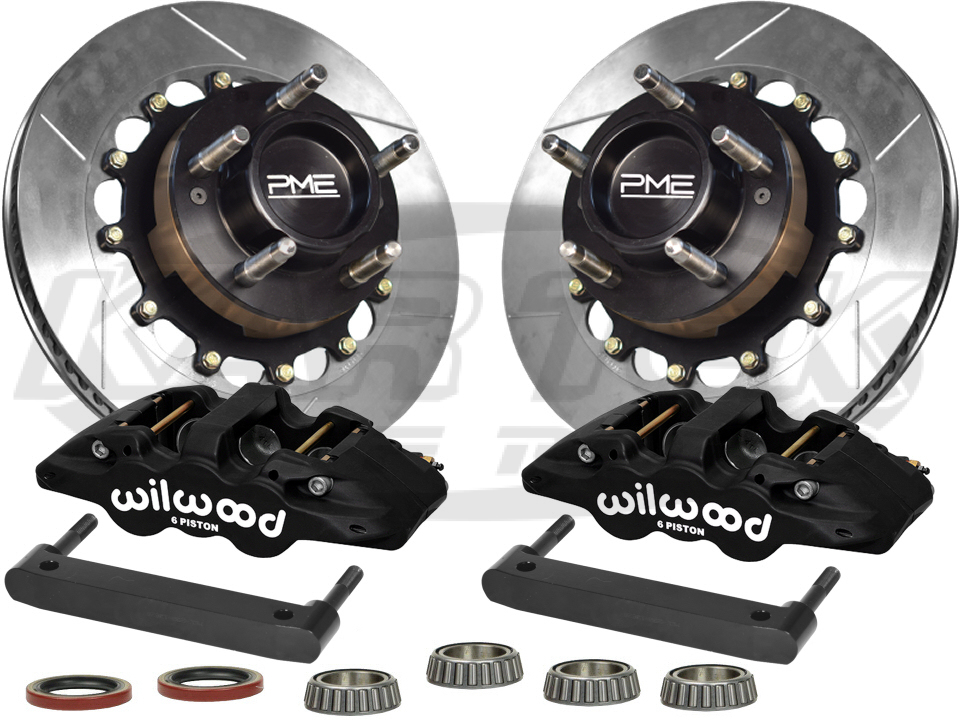 PME Front Pro Series 5 on 51/2" Hub Kit With Wilwood 6 Piston Calipers
