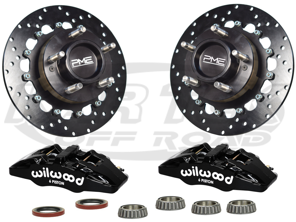 PME Front Pro Series 5 on 51/2" Hub Kit With Wilwood 6 Piston Calipers