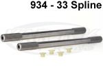 Kartek Off-Road 29-1/2" Total Length 300M 33 Spline Porsche 934 Racing Gun Drilled Hollow Axles