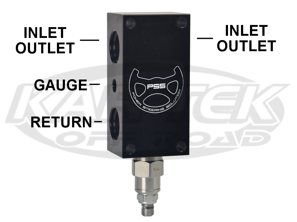 Power Steering Solutions Power Steering Relief Valve 10 ORB Pressure