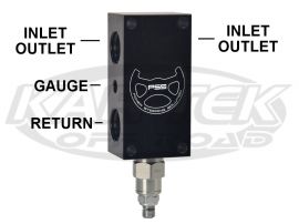 Power Steering Solutions Power Steering Relief Valve #10 ORB Pressure In/Out #10 ORB Return To Resi